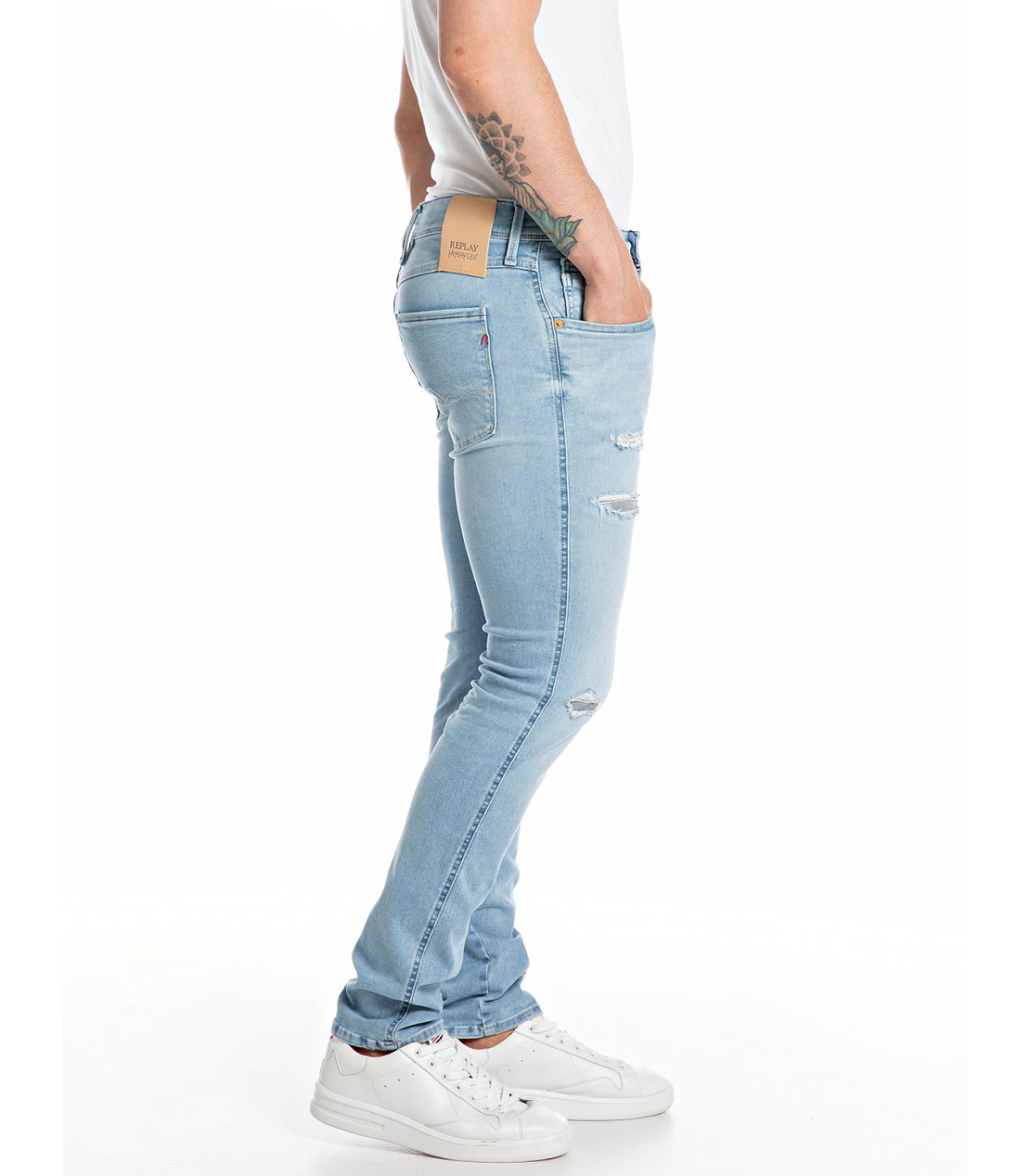 スリムフィットANBASS Hyperflex Re-used Original Broken &